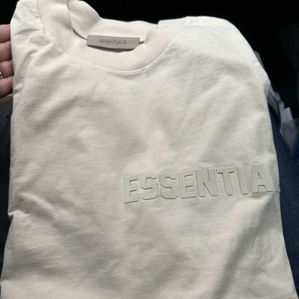 Essentials Fear of God Tshirt in Eggshell